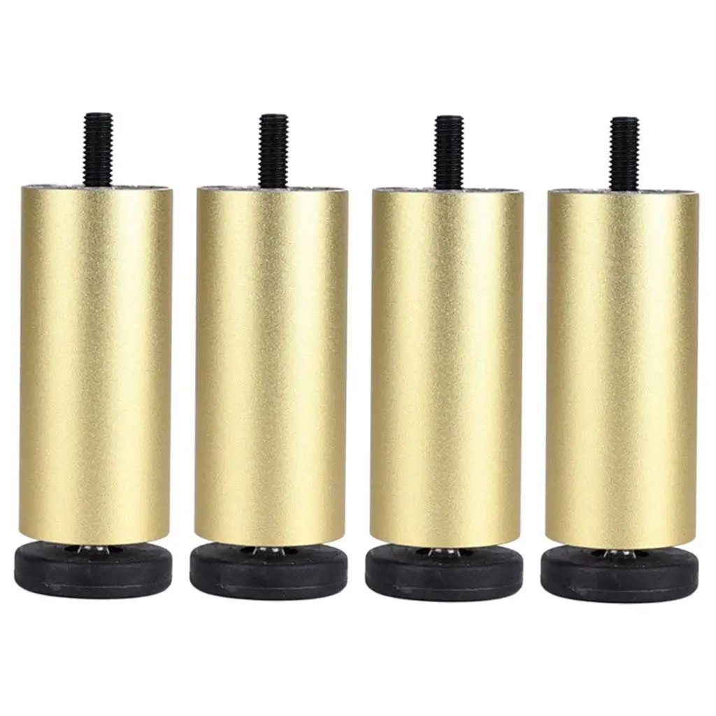 4x Aluminum Alloy DIY Adjustable Furniture Legs for Coffee Table Sofa Bed Refrigerator Replacement 8cm