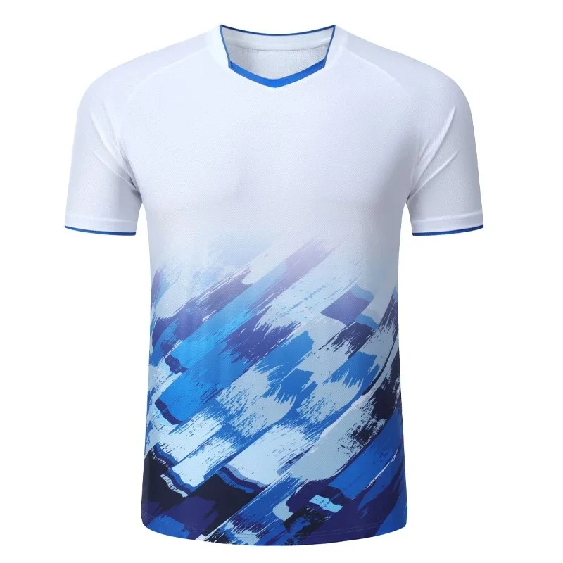 Camisetas Masculinas de Badminton de Manga Curta Confortáveis, Respiráveis, de Secagem Rápida e Leves para Treinamento e Jogos ao Ar Livre