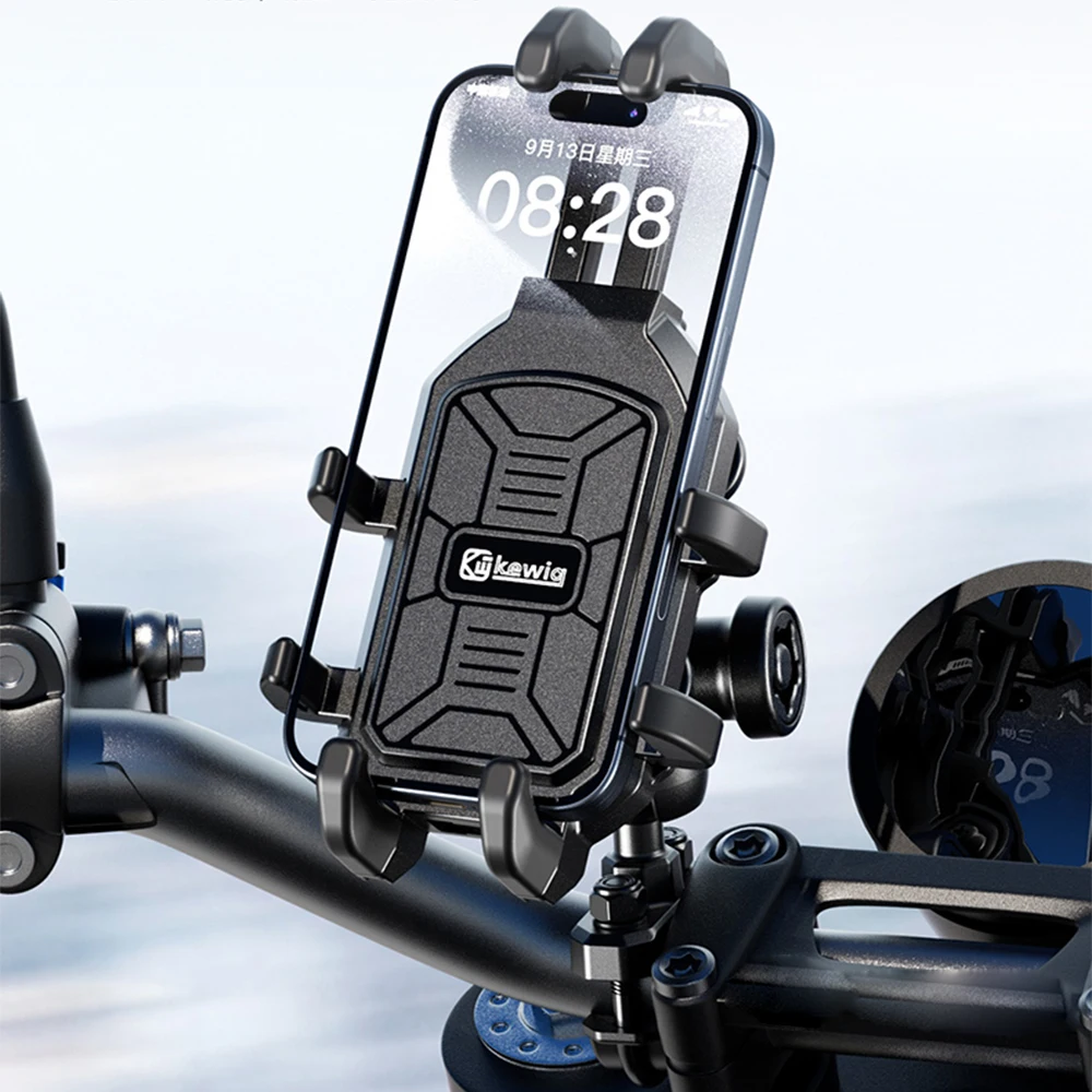 Motorcycle Phone Holder High Quality Vibration Dampener Motorbike Navigation Bracket Anti-Shake Bike Motorcycle Mobile Stand