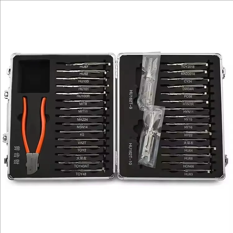 LISHI Original 32PCS 2 In 1 Key Decoder Tool HON66 HU92 HU64 HU101 FO38 Toy43AT HU87 HYN11 TOY48 K5 MAZ24 VA2T Locksmith Tools