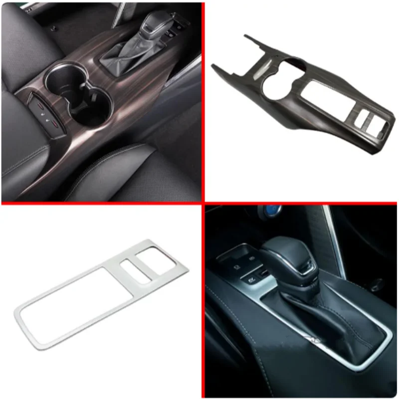 

For Toyota Venza/Harrier 2021 2022 2023 2024 /ABS Stick Car Center Console Gear Shift Knob Panel Cover Interior Accessories