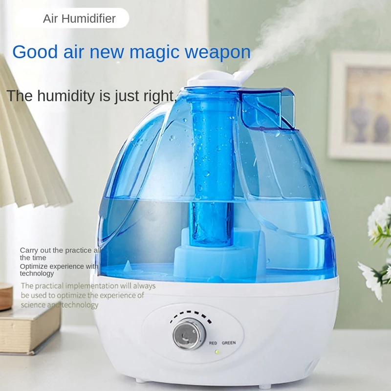 Cool Mist Air Humidifier 2.5L Quiet Ultrasonic Humidifiers For Bedroom & Large Room-Adjustable-360° Rotation