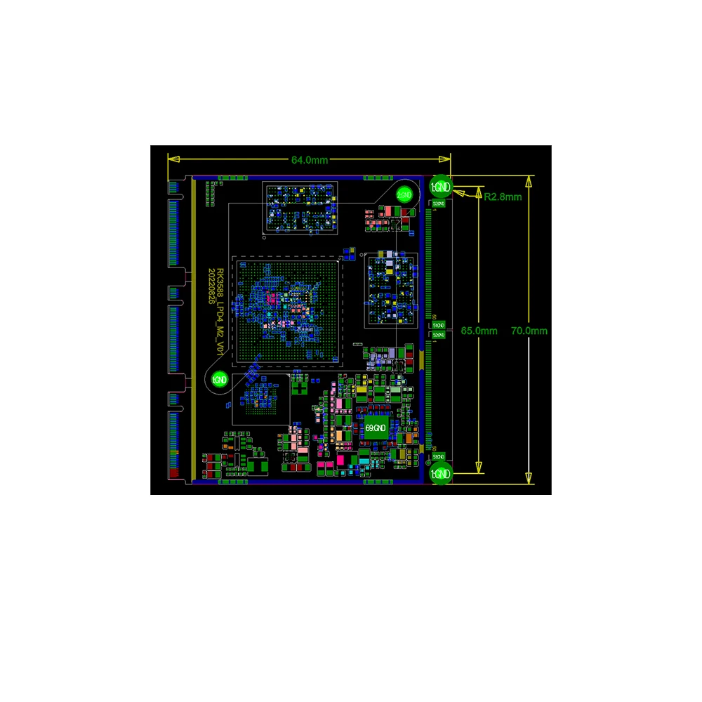 RK3588 Development Board with board rk3588 Chip Android 12 & Linux Embedded USB 3 for New PCB Design