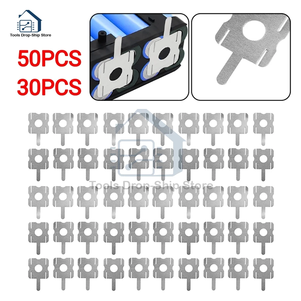 

30/50Pcs 4S Lithium Battery Pack Replace Spot Welding Nickel Sheet U-Shaped For Computer Battery Welding Tool Accessories