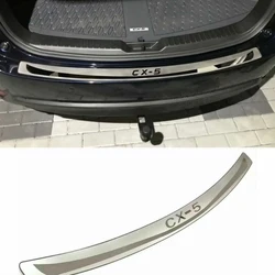 For CX5 Trunk Trim Car Stainless Steel Rear Bumper Protector Door Sill Cover Auto Sticker Styling Accessories 2013 2016 2023