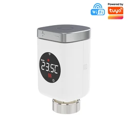 Tuya Wifi Thermostatic Head Radiator Valve  Actuator Smart TRV Wifi Temperature Controller Smart Life  Alexa Google Home Alice