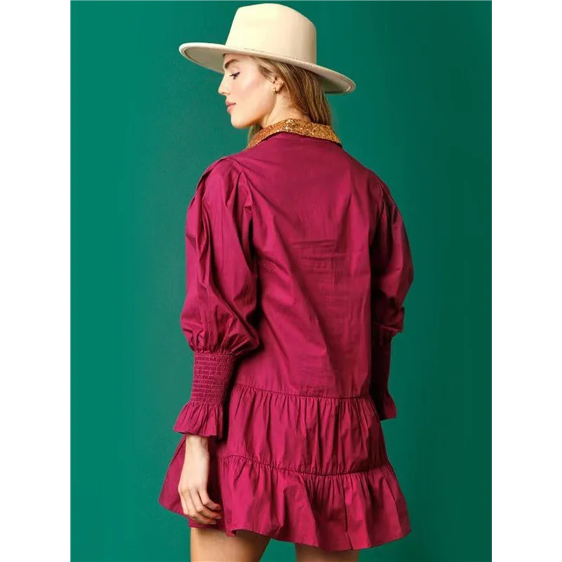 Costume da donna Schiaccianoci Camicia Abito da vacanza Babbo Natale Felpa Maglione Mini abito