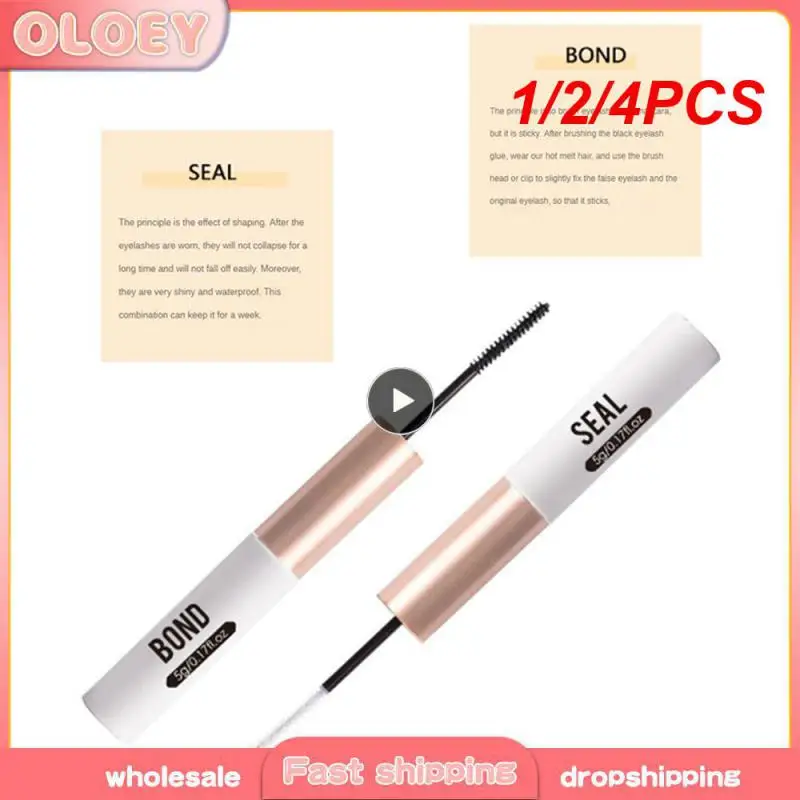 1/2/4PCS Does Not Pierce Eyes Long Lasting Mascara Eyelash Raincoat Double Effect Eyelashes Double Tube Mascara Curly And Light