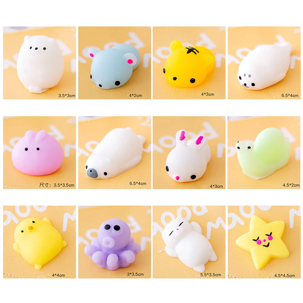 

TPR мягкий клей антистресс игрушка мультфильм случайный стиль сжимаемые игрушки для снятия стресса портативный игровой реквизит мини мягкий для особых образования