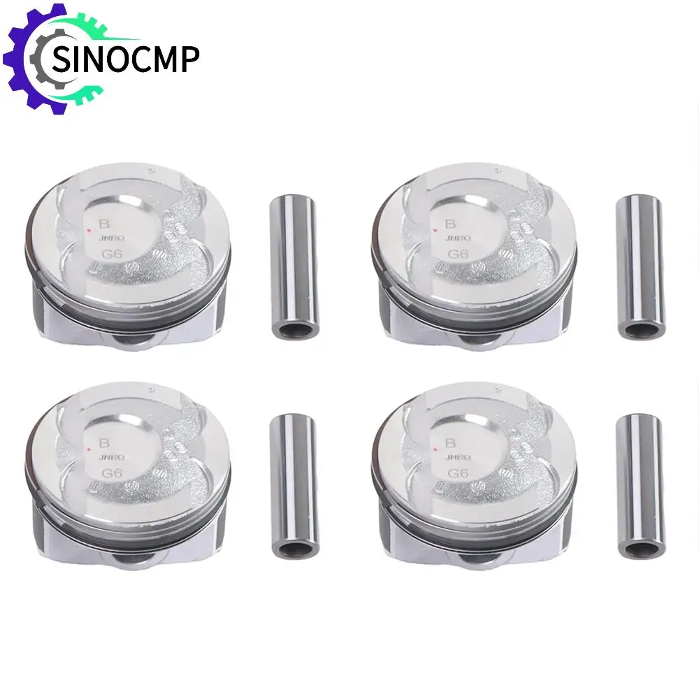 

23041-2B600 23041-2B610 4Pcs G4FD G4FJ Piston&Ring Set 23041-2B620 23410-2B600 for Hyundai Kia Accent Rio 1.6L DOHC Engine Parts