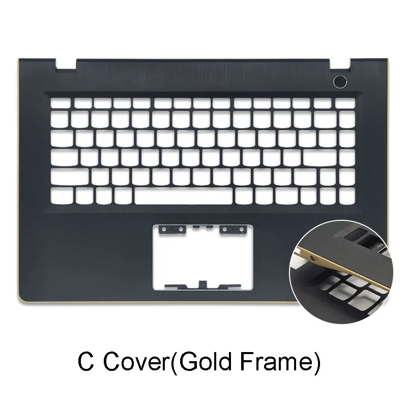 Novo para lenovo ideapad 700s-14 700s-14isk portátil lcd voltar capa palmrest com teclado superior inferior caso vermelho quadro de ouro