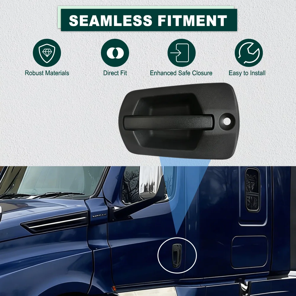 

Exterior Outerside Door Handle Left Right Car Door Handle for Freightliner Cascadia Ttruck 2018 2019 2020 2021 2022 2023 2024
