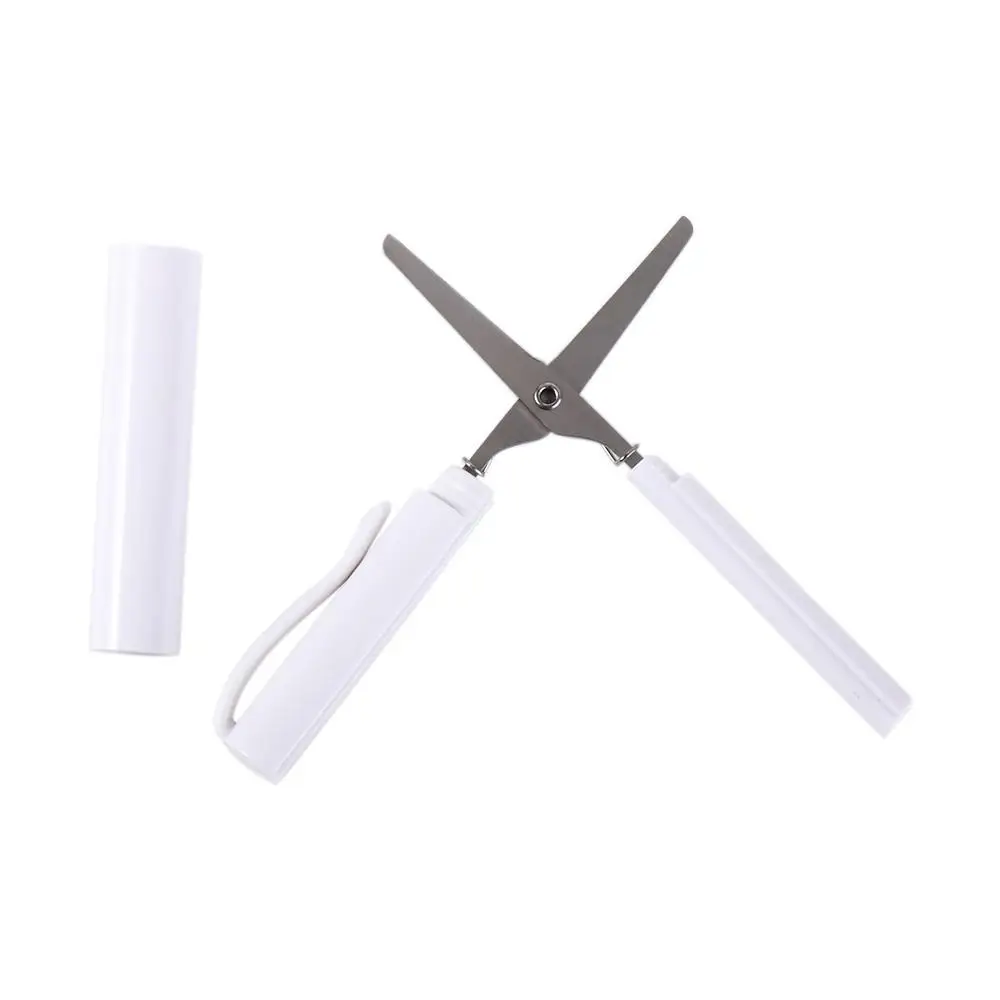 Portable Paper-Cutting Office School Stationary Handcraft Scissor Handwork Art Tools Pen Shape Scissor Safe Folding Scissor