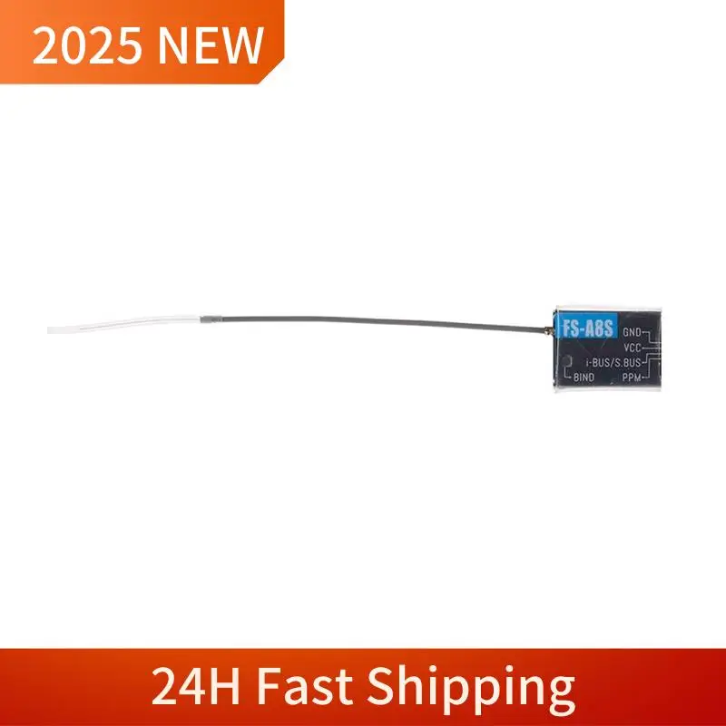 A49U FLYSKY 2.4G PPM 8CH جهاز استقبال صغير FS-A8S استقبال V2 طبعة محسنة لمتعدد الدوار