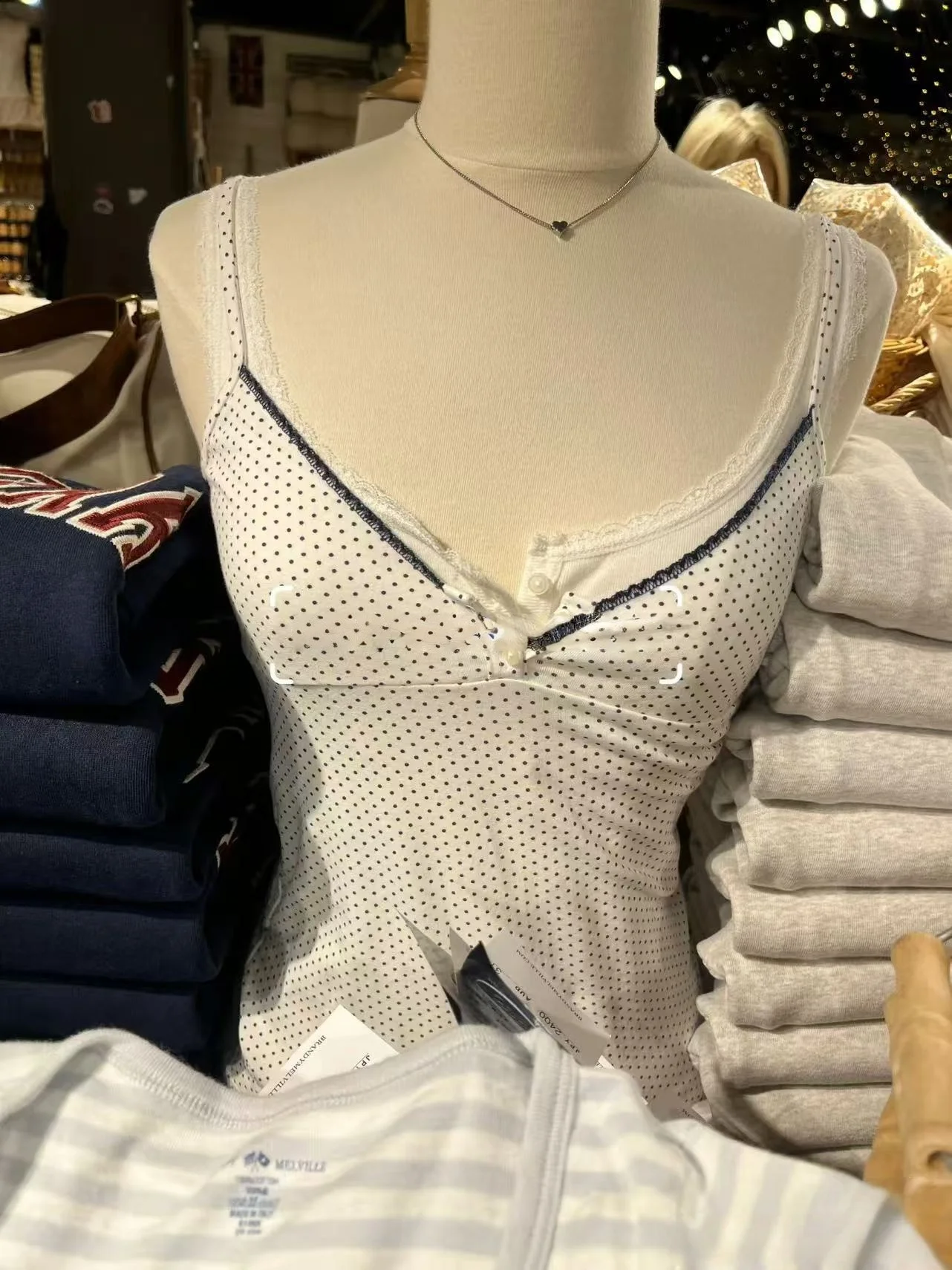 Pure Cotton V-neck Strapless Vest Women's Two-button Floral  Button up Top Summer Slimming Brandy Melville Style