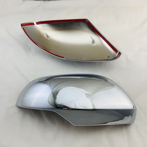 Imagen 2 del producto Accesorios cromados para retrovisor de coche, cubierta de espejo de puerta chapada, estilo pasta embellecedora para Mitsubishi Triton L200, 2019, 2020, 2021, 2023, 2 uds.