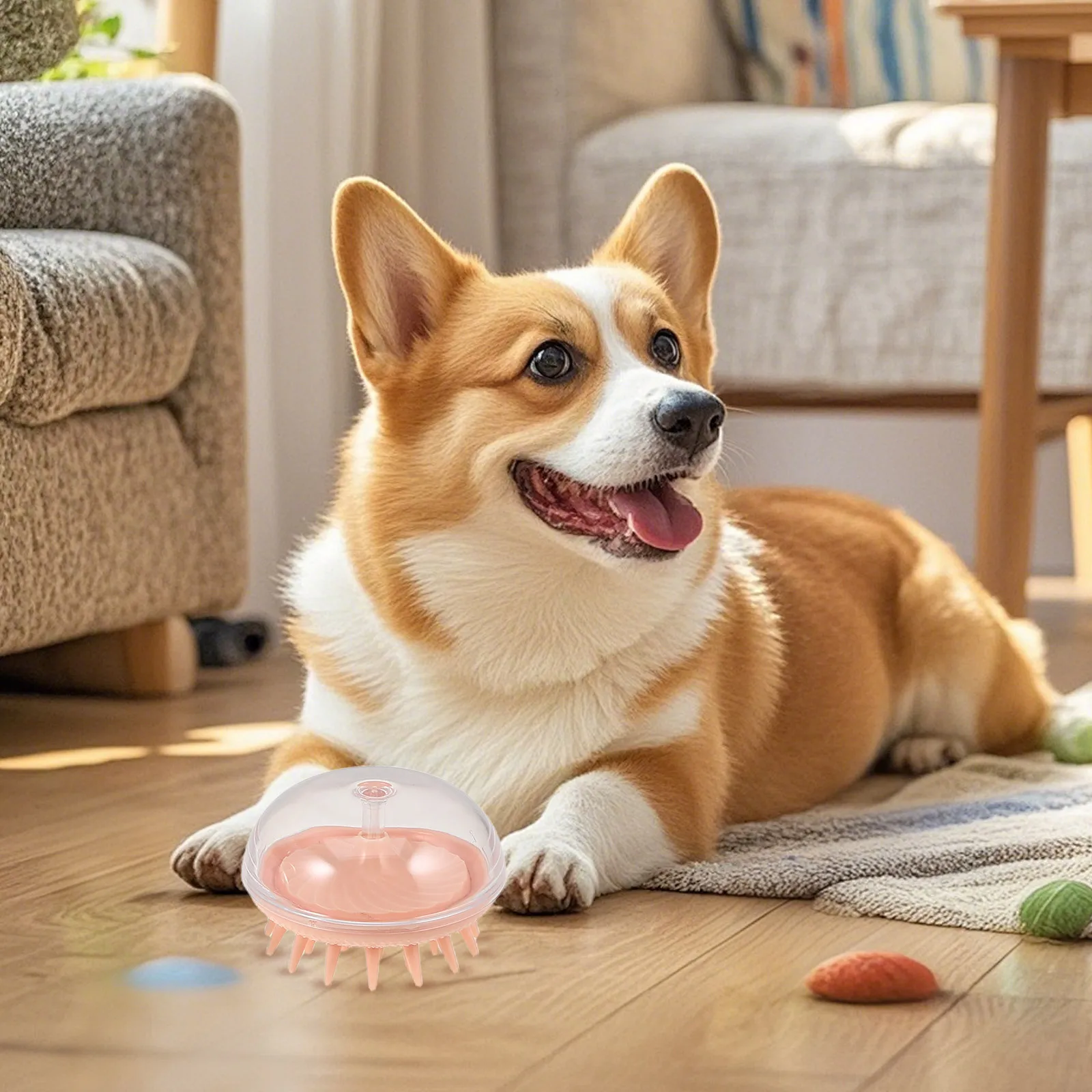 

4Pcs Pet Bathing Tool Dog Shampoo Brush with Flexible Bristles for Relaxing Massage and Thorough Cleaning All Hair Lengths