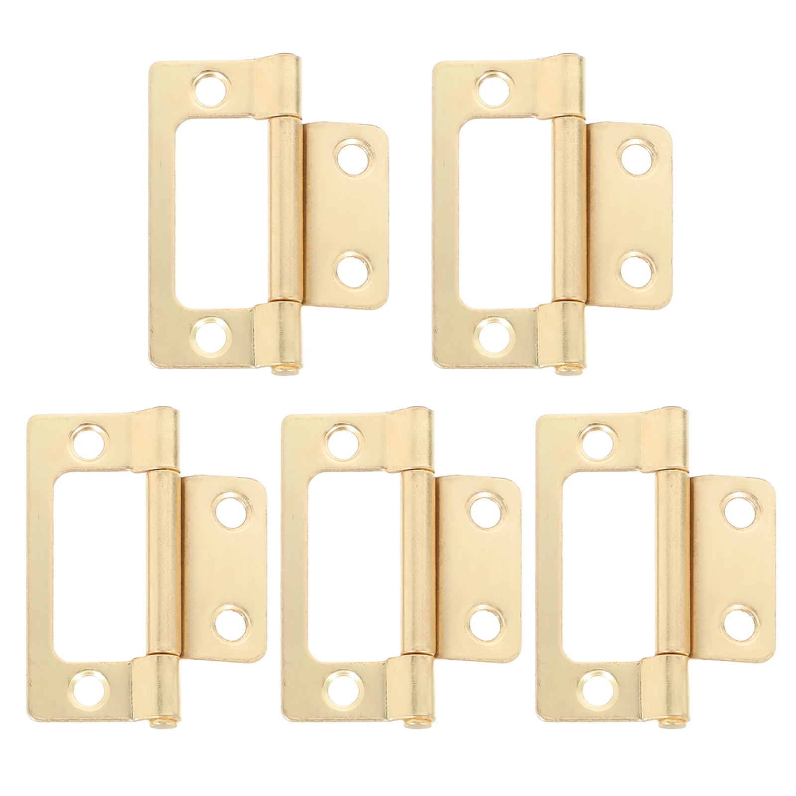 

5Pcs Gold Vintage Cabinet Door Hinges Set Iron Metal Bifold Hardware Furniture Hinges for Doors Windows DIY Renovation 2