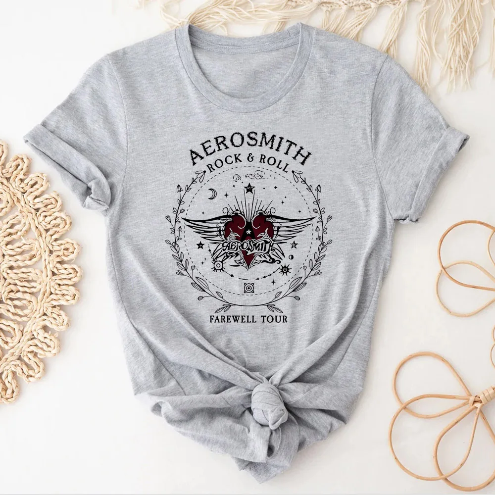 

Женская рубашка Aerosmith в стиле гранж, поп-культура, красочная университетская психоделическая футболка в стиле хип-хоп, удобная, готическая, дышащая