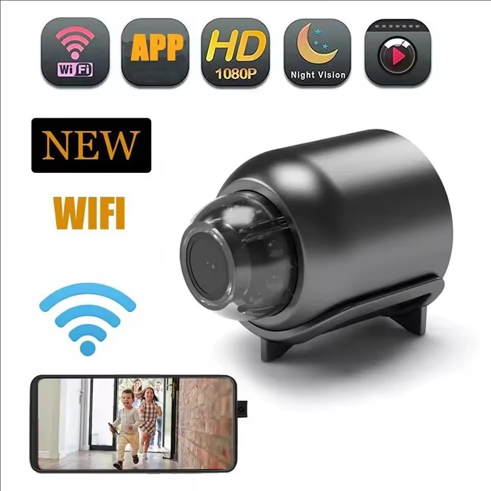 Mini Wireless WiFi Security Camera with Night Vision, X5 Remote Pet & Baby Monitor for Home Surveillance,Easy Setup & App