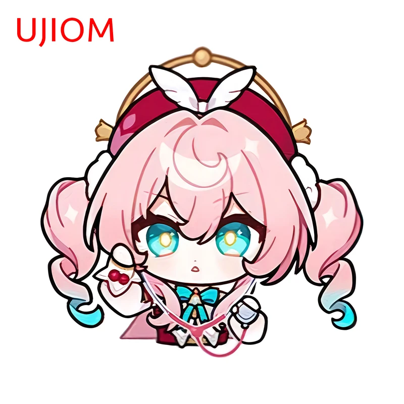 UJIOM Cute Hyacine Honkai Star Rail Wall Sticker Cartoon Girl Vestibule Door Decals Durable High Quality Baby Nursery Room Decor