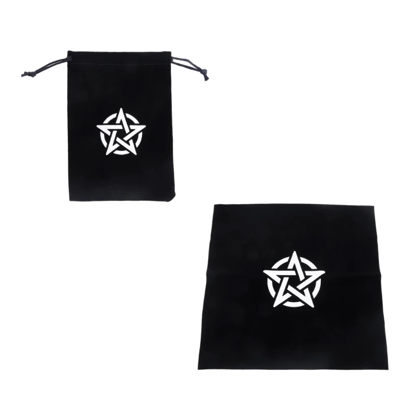 M5TC Tablecloth Oracles Card Deck Table Board Game Bag Decorative Drawstring Jewelry Tarots Gifts Packaging Wedding Bag