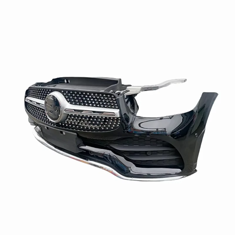 SXLL لـ GLC260 253 مجموعة المصد الأمامي الشبكة الأمامية مجموعة مروحة تبريد خزان المياه الإلكترونية لسيارتك