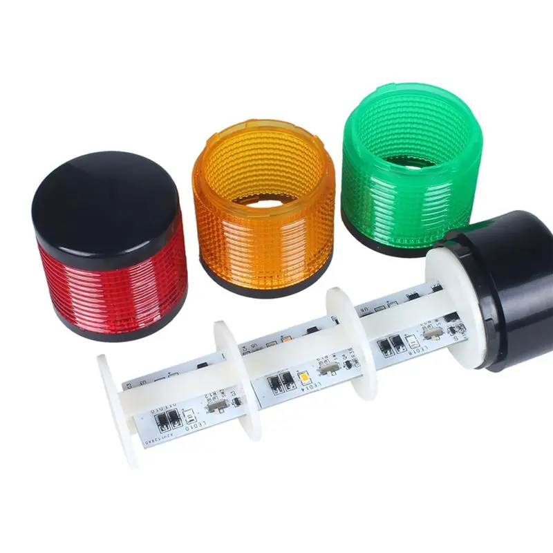 SHGO-2X CNC Machine LED Signal Tower Lights DC12-24V With Buzzer For Industrial Warning