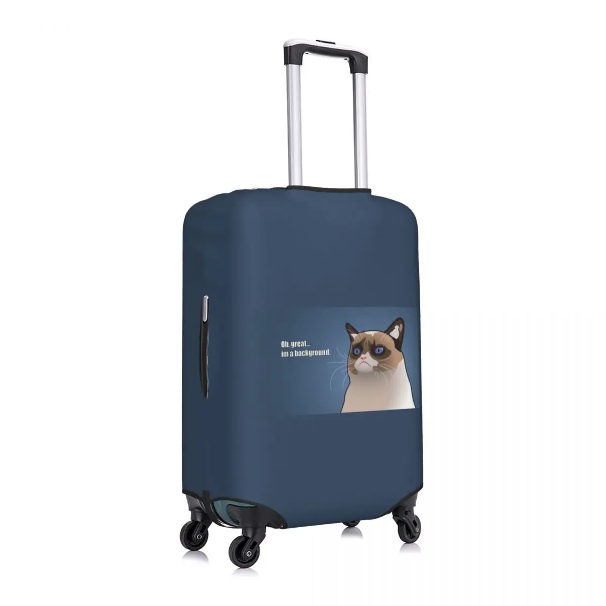 Funny Animals Suitcase Cover Cartoon Cat Meme Fun Cruise Trip Protection Luggage Case Holiday