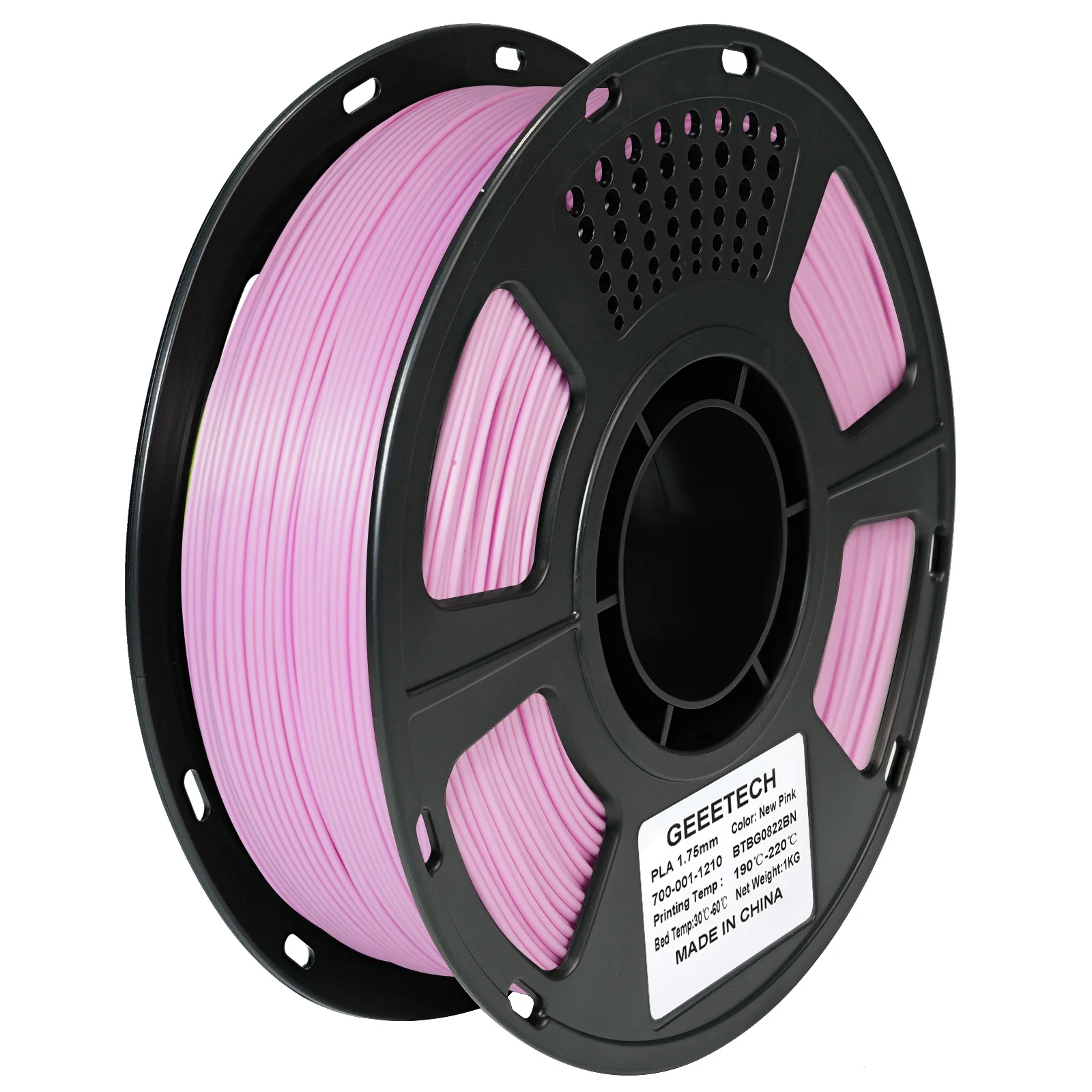 GEEETECH Standard PLA Filament 1.75mm 1kg ±0.03mm Clog-Free Tangle-Free Neat Winding Vacuum Low Warp Eco-Friendly for Most FDM P