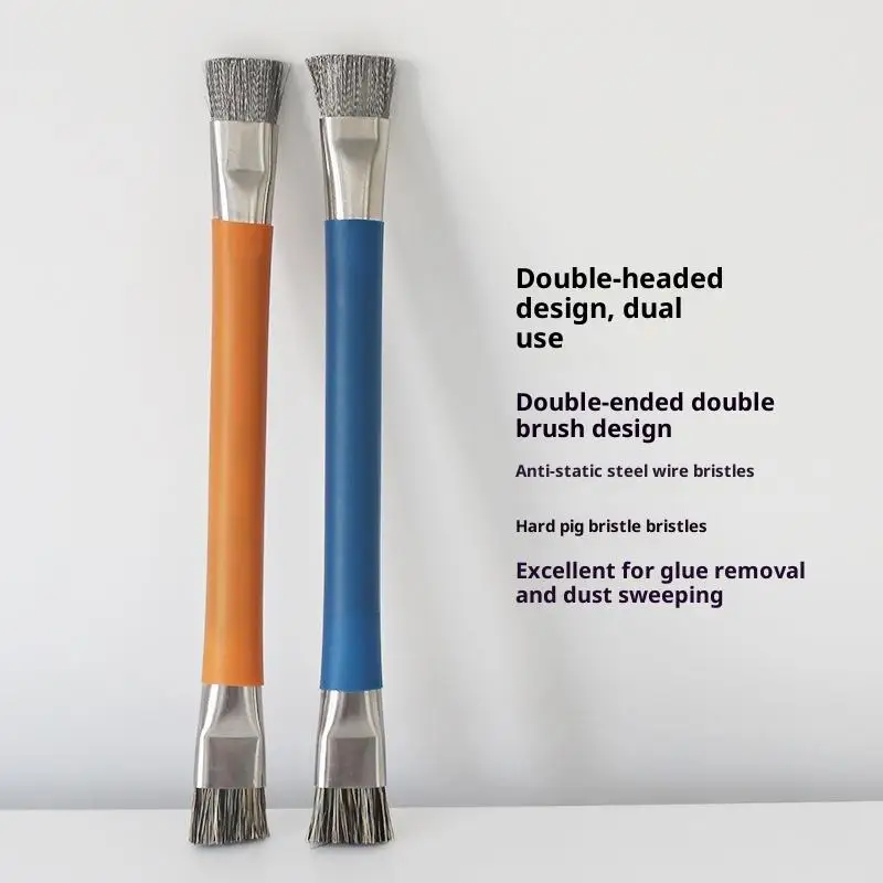 Hot 1Pc Phone/Computer Mainboard Cleaning Brush Circuit Board Repair For IC Chip PCB Welding Anti-Static ESD Double Headed Brush