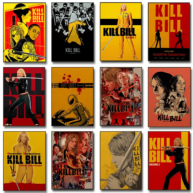 filmes-classicos-do-vintage-matar-bill-cartazes-quentin-tarantino-filme-imprime-pintura-em-tela-arte-da-parede-fotos-casa-sala-de-estar-decoracao