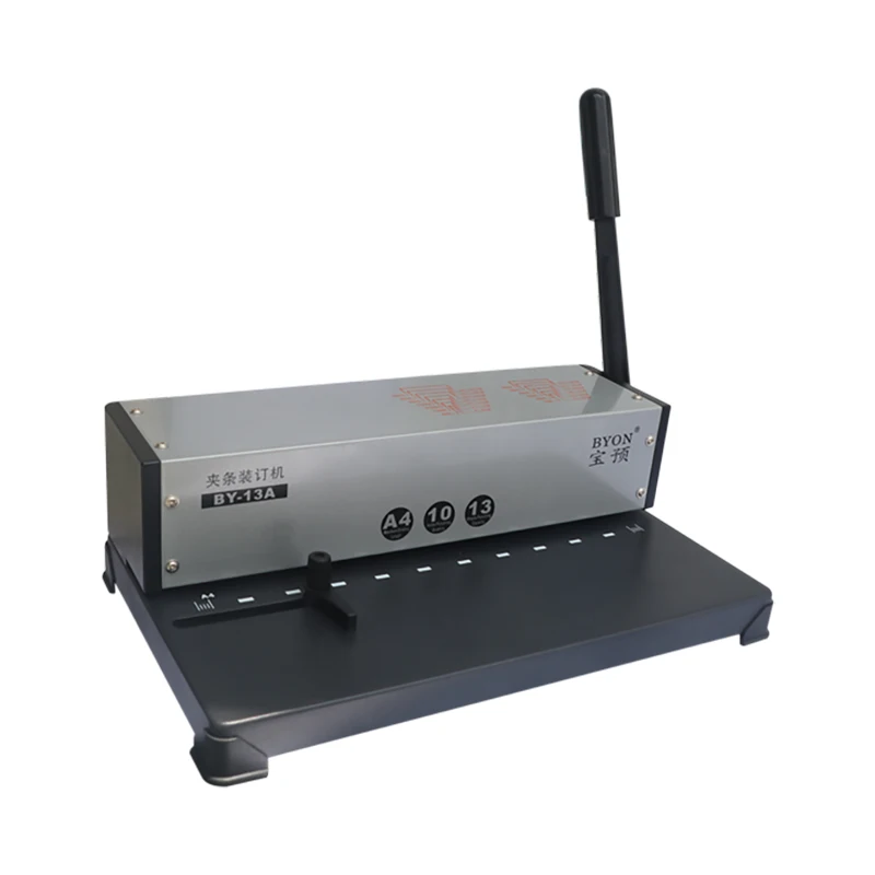 

Ten-hole Clip Binding Machine, Office Binding Clip, Dual-purpose Rubber Ring, Adjustable Margin