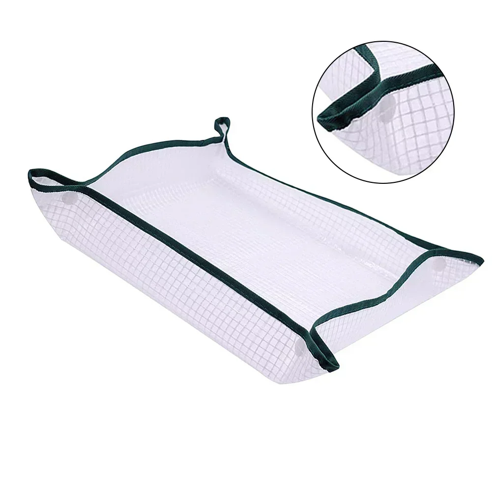 Tapis de sol tapis de jardinage plantes pliables tapis d'empotage en polyéthylène tapis à langer 50*50 cm tissu de grille facile à rincer
