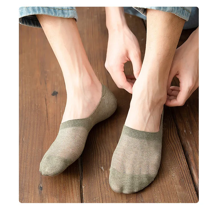 New Youpin 5 Pairs Women Cotton Invisible No Show Socks Non-slip Summer Solid Color Short Socks Fashion Ankle Thin Slipper Sock