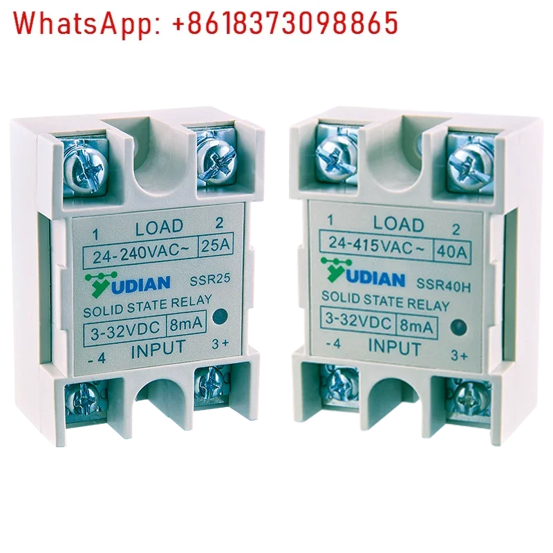 

SSR-15A/20A/25A/40A Small Solid State Relay YUDIAN DC Control AC