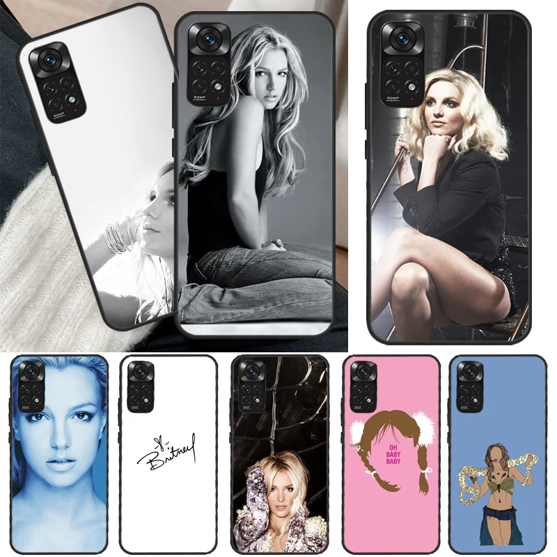 Britney Spears Case For Xiaomi Redmi Note 10 8 9 11 Pro 8T 9S 10S 11S Redmi 10C 9C 9A 9T K50 K40 Gaming