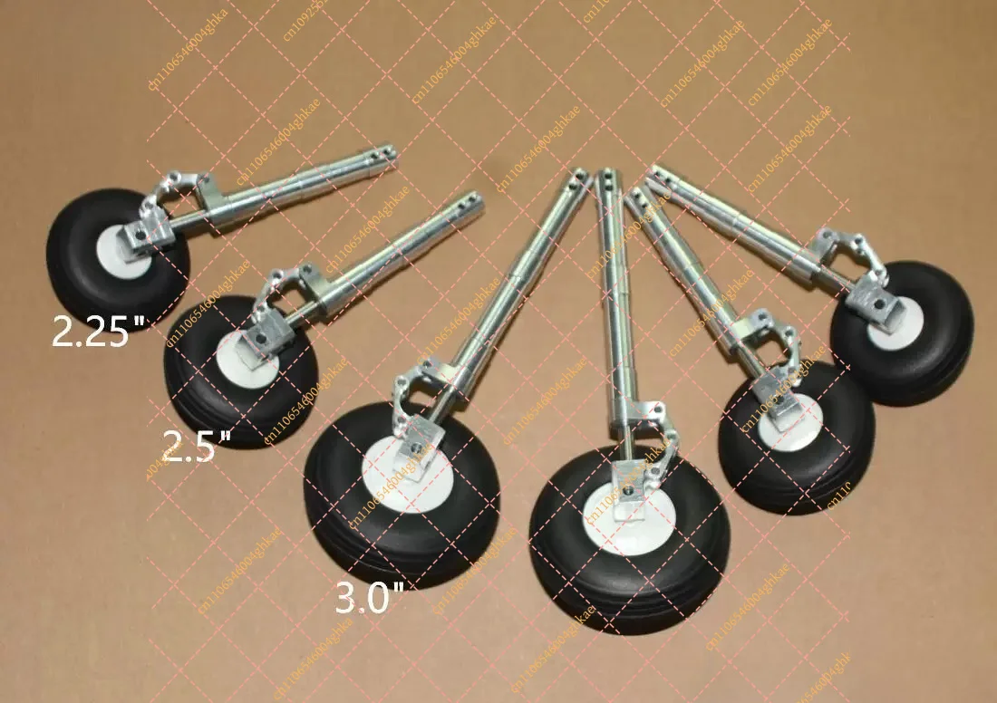 80-180mm Metal Diagonal Kneeling Landing Gear with Shock Absorption, RC Airplane Modification Bracket for J10