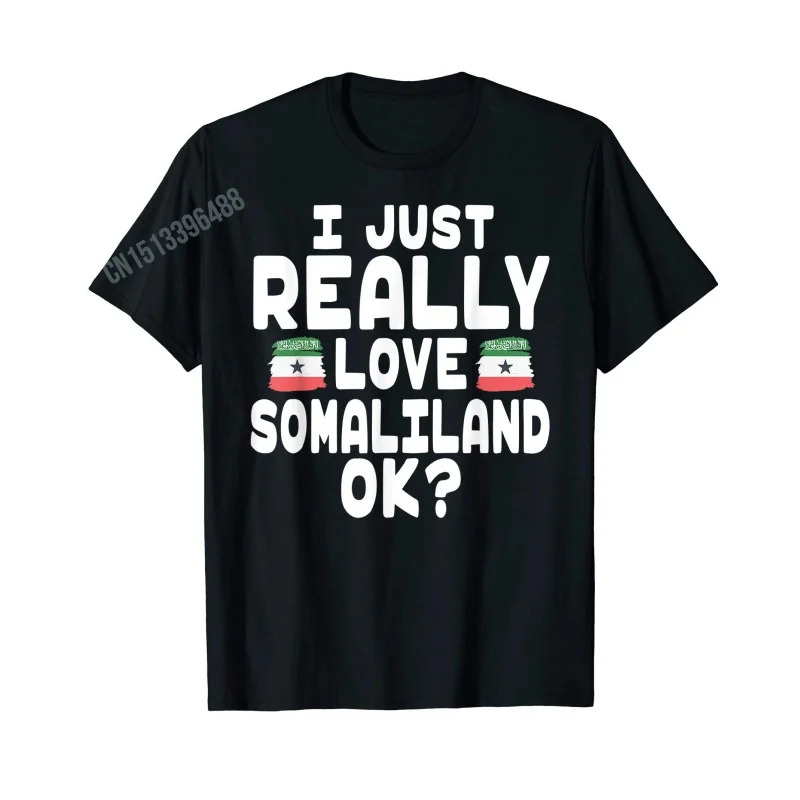 Men Women T Shirt More Design Somaliland Flag Proud Somali T-Shirt Tops 100% Cotton  Tees