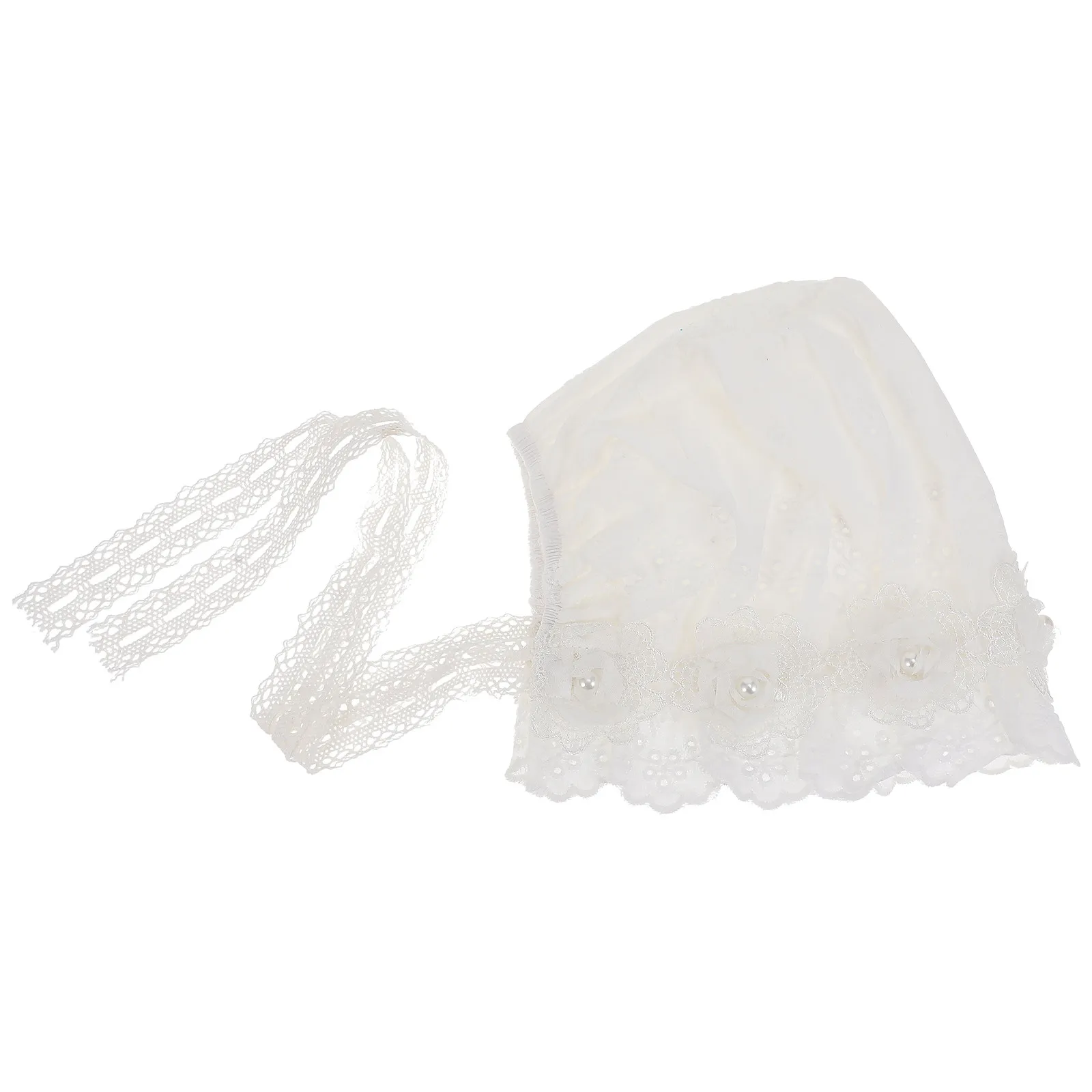 

1Pcs Sun Protection Lace Baby Hat Breathable Lightweight Foldable Lace Bonnet for Newborn Spring Summer Photo Shoot