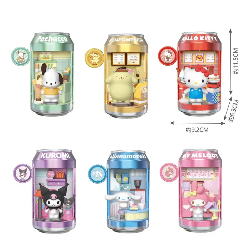 Official Blind Box Cinnamoroll Soda Can Series Figurine Dessert
