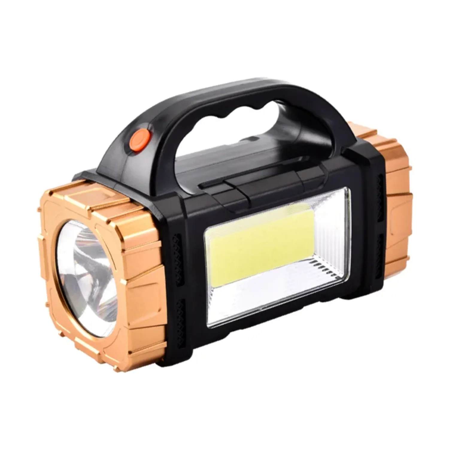 

Portable Light Solar Powered Charging Outdoor Multifunctional Camping Cob Emergency Flashlight Searchlight