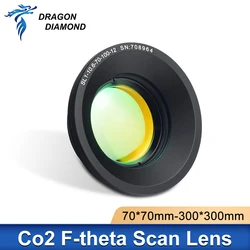 Co2 F-theta Scan Lens Field Lens 10.6um 10600nm 70*70mm-300*300mm FL100-450mm For YAG Optical Co2 Laser Marking Machine Parts