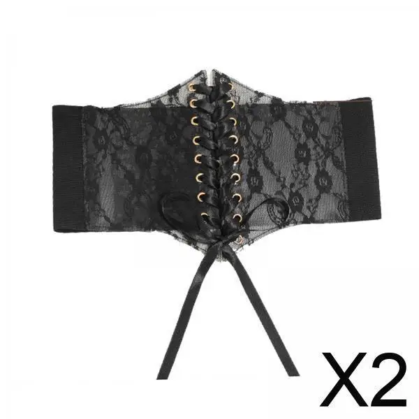 

Модный широкий пояс для женщин из искусственной кожи, корсет на шнуровке, эластичный ремень для коррекции фигуры, аксессуар для костюмов и юбок