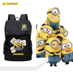 Despicable Me Minions Bob animation peripheral cartoon cute backpack creative personality student large capacity school bag gift