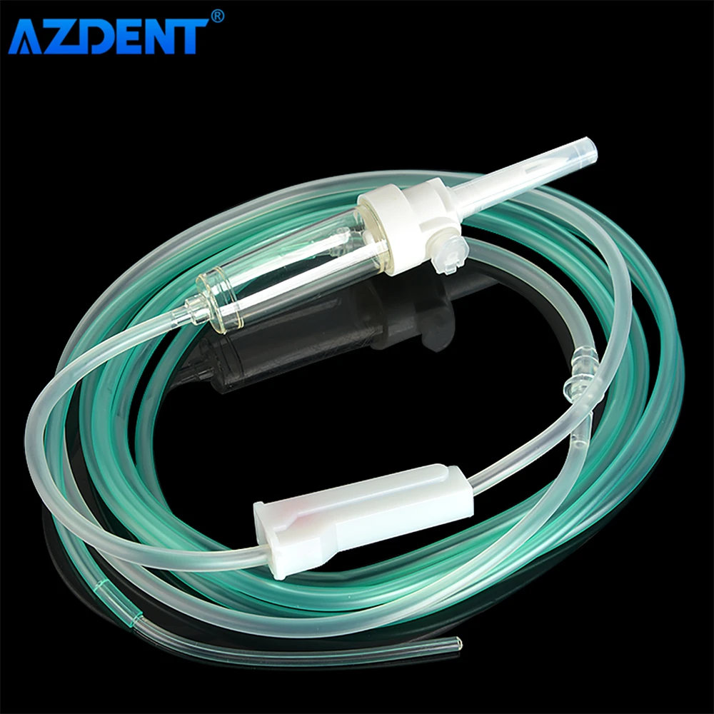 10PCS AZDENT Dental Irrigation Tube for Implant Surgical Drive Unit Oral Irrigation Sterile Hose Tubing Kit with Flow Regulator