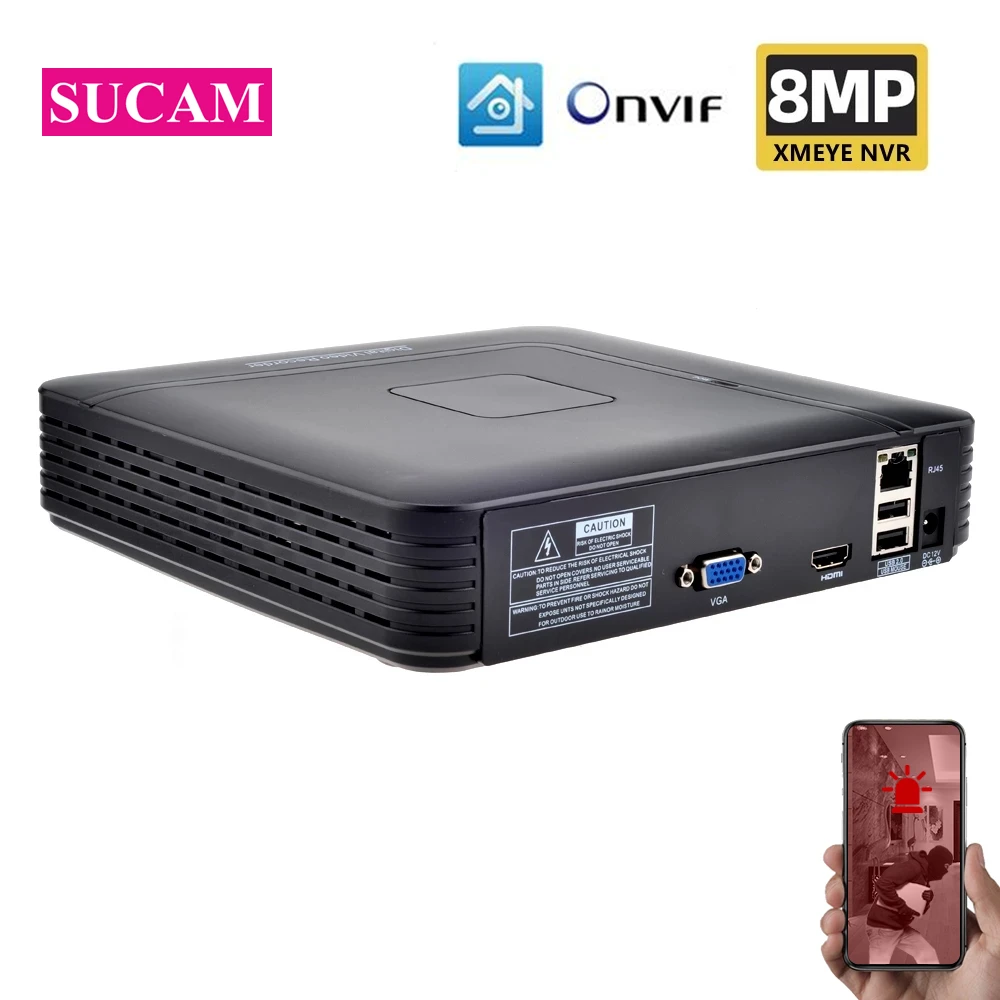 camera ip nvr xmeye face motion detection seguranca h265 network video recorder 4mp 5mp 8mp canais 16 canais 32 canais 4k 8mp 01