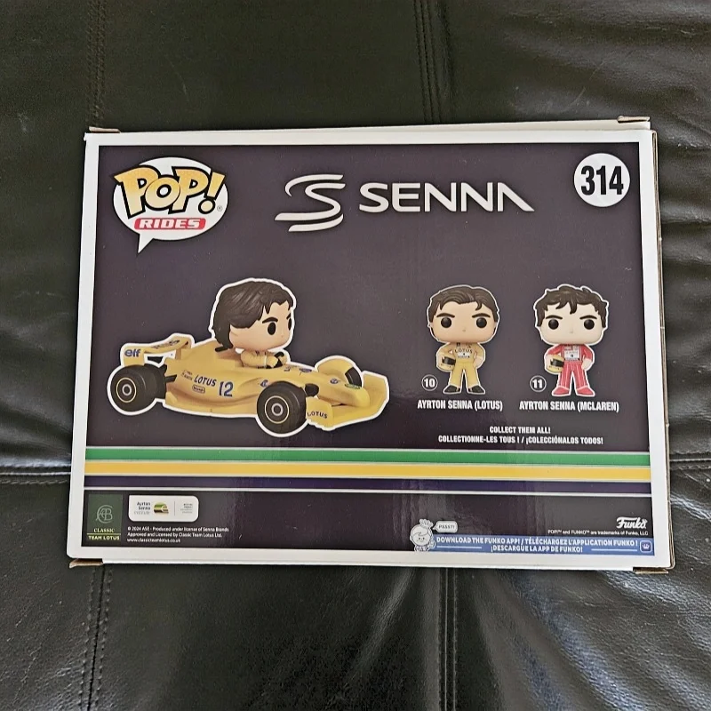 Funko Pop! Rides Original Ayrton Senna Lotus F1 #314 Vinyl Figure Sports Collectible Desktop Ornament Toy New Year Gift in Stock view 3