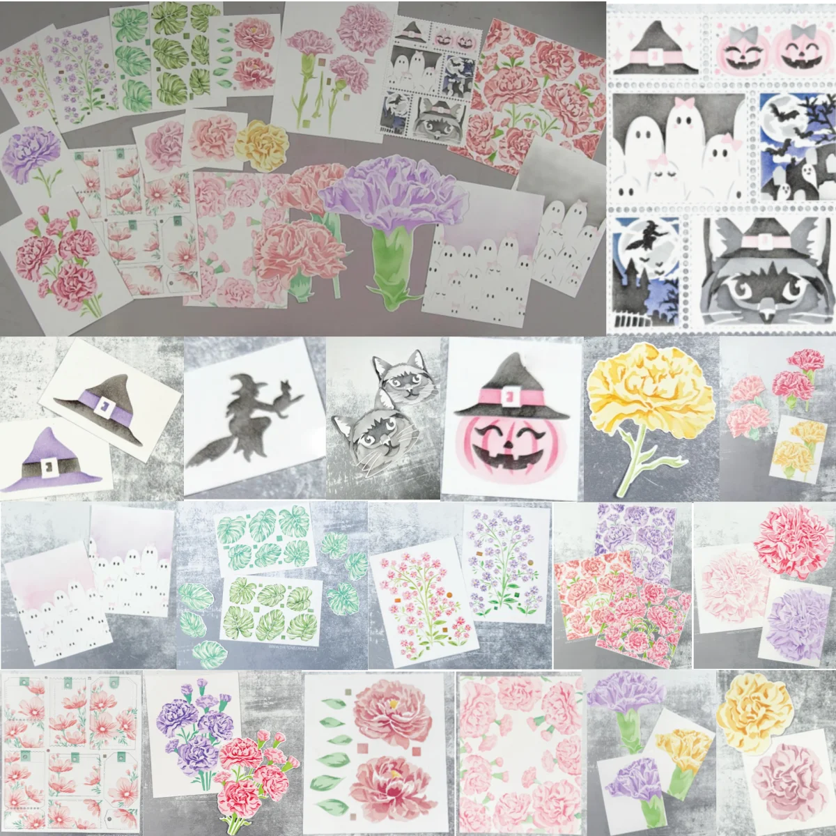 

Ghosts Bows Cat Witch Hat Metal Cutting Dies Layering Stencil for DIY Greeting Card Making Scrapbooking Craft Paper Decoration