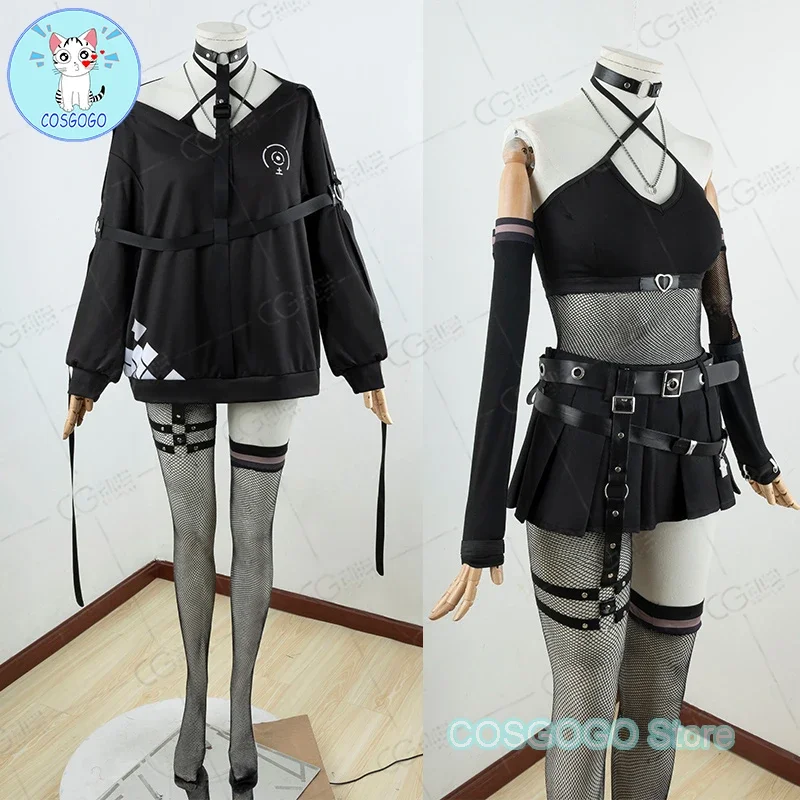 COSGOGO-Costume de Cosplay Vtuber Nijisanji ata ka Melatika Personnalisé, Tenues d'Halloween, Nouvel Uniforme Imbibé pour Femme